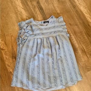 Cat & Jack Light Blue Fashion Blouse